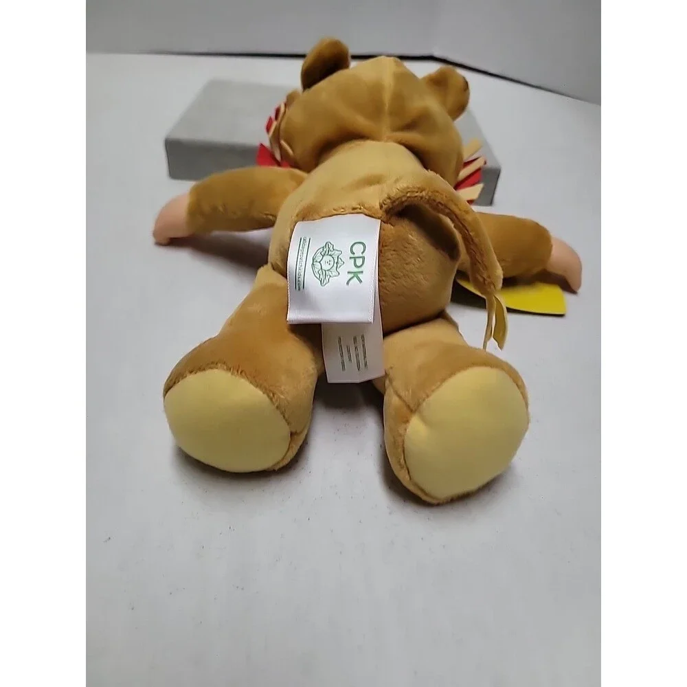 Cabbage Patch Kids Stuffed Animal Cuties Lion Doll Yellow Polka Dot Blue Eyes